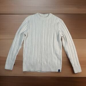 Long Wharf Supply Co. Women's Sag Harbor Sweater Cable Knit Fisherman Size S